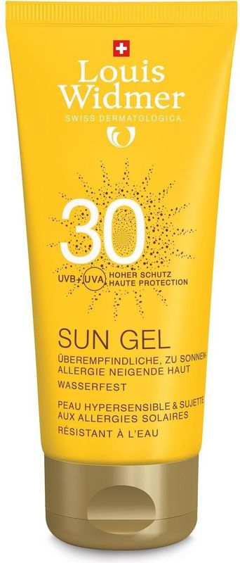 Louis Widmer Sun Gel SPF30 ongeparfumeerd (100ML)
