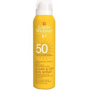 Louis Widmer Clear dry sun spray 50 zonder parfum 200 ML
