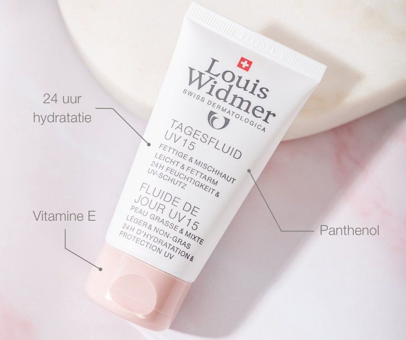 Louis Widmer - Dag Fluid - Gezichtsverzorging - UV 15 - 100% Vegan
