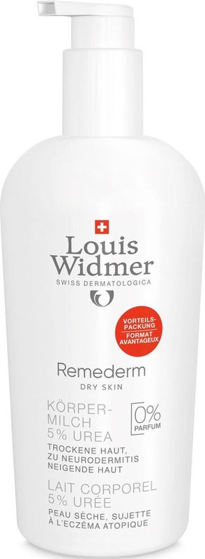 Louis Widmer Remederm Lichaamsmelk 5% Ureum 400ml