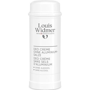 Louis Widmer Deo crème zonder aluminiumzouten licht geparfumeerd 40 ML