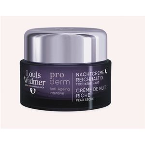 Louis Widmer ProDerm Rijke nachtcrème zonder parfum Crème 50ml