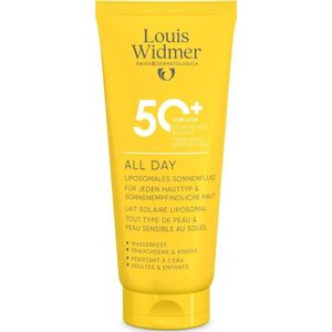 Louis Widmer - All Day - Zonnebrandcrème - 50+ - Voor Gevoelige Huid