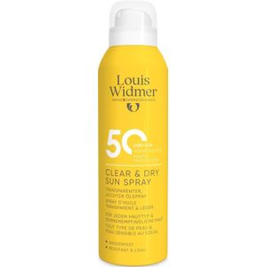 Louis Widmer - Suncare Clear & Dry Sun Spray - 200ml - SPF 50 - Waterbestendig