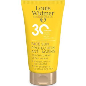 Louis Widmer Sun Face Protection Anti-Aging SPF30 | Zonder parfum 50 Zonnecrème