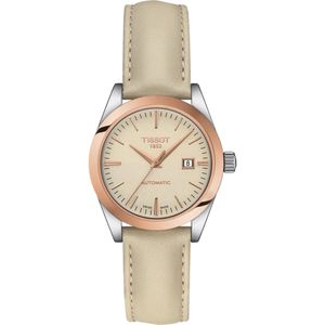 Tissot - T-my Lady - Analoge Horloge - Multicolour - Beige Leren Band