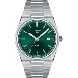 Tissot PRX Green Man Horloge alleen tijd T137.410.11.091.00 Staal, Grijs, armband
