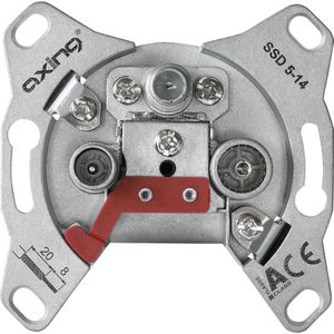 Axing SSD 5-00 Antennedoos TV, FM, Satelliet Inbouw (in muur) Steekleidingdoos