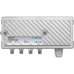 Axing Versterker BVS 20-00 36 dB, 107 dBaeV CSO/CTB, 1006 MHz, Accessoires voor TV-ontvangers, Zilver