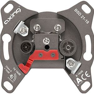 Axing Antennecontactdoos BSD 21-18 18 dB (Antenne aansluiting), Satelliet accessoires, Grijs