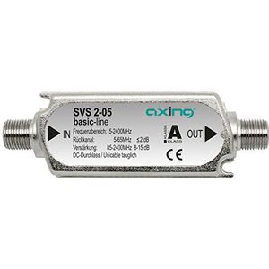 Axing SVS 2-05 Satellietlijnversterker inline breedband (15 dB, 85-2400 MHz)