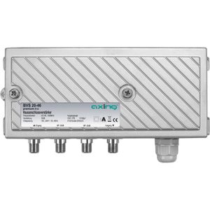 Axing Versterker BVS 20-46 30 dB, 107 dBaeV CSO/CTB, 1006 MHz, Accessoires voor TV-ontvangers, Zilver