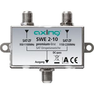 Axing SAT feed-in crossover SWE 2-10, Accessoires voor TV-ontvangers, Grijs