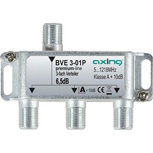 Axing BVE 3-01P splitter verdeler verdeler 3-weg uitvoer voor FM CATV digitale kabel-tv (5-1218 MHz)