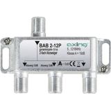 Axing - BAB 2-12P - Kabel-TV Lasdoos - 2-voudig - 5 - 1218 MHz