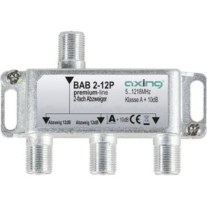 Axing - BAB 2-12P - Kabel-TV Lasdoos - 2-voudig - 5 - 1218 MHz