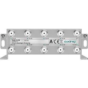 Axing BAB 8-03X 8-voudige aftakker, 13-20 dB, 5-1800 MHz, tv-gegevens, internet, kabeltelevisie