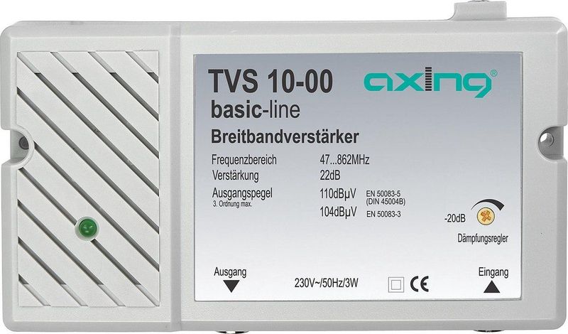 Axing TVS 10 Multirangeversterker B - DVB-T 22 DB