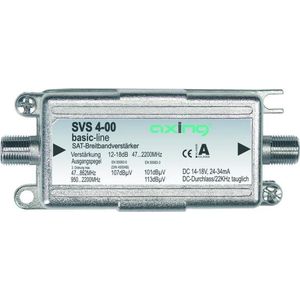 Axing SVS 4-00 satellietversterker, inline breedband (17 dB, 47-2400 MHz)