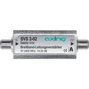 Axing SVS 2-02 satellietlijnversterker inline breedband (20 dB, 47 - 2400 MHz)