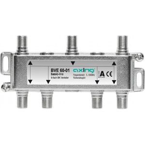 Axing 6-weg verdeler BVE 60-01 51006 MHz, Accessoires voor TV-ontvangers, Zilver
