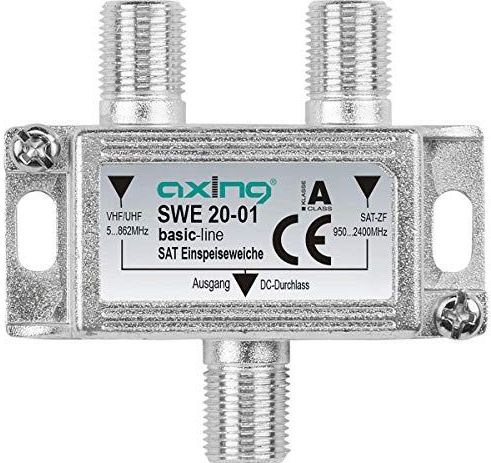 Axing - SWE 20-01 - Satellietvoeding - Zwart - Voor Combineren van Signalen