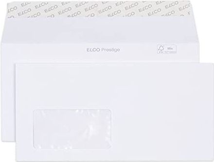 ELCO Briefumschläge DIN lang+ mit Fenster haftklebend