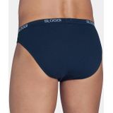 Sloggi - Basic Mini - Heren Slip - Blauw - Katoen