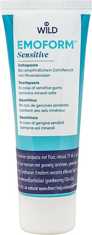 Emoform Tandpasta Sensitive Fluoride 75 ml