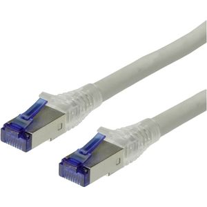 Premium S/FTP CAT6a 10 Gigabit netwerkkabel / grijs - LZSH / UL 94 V-2 - 70 meter