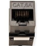 UTP - CAT6a - Keystone Module - RJ45 - Compact - Zwart