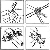 STP - CAT6 Gigabit Keystone Module - RJ45 - LSA - Toolless - Compact - Gegoten Zink