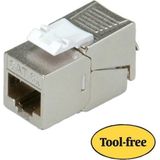 ROLINE - Keystone - RJ-45 - Afgeschermd - Zilverkleurig - Compact