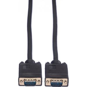 ROLINE SVGA kabel HD15 M/M, 3 m - zwart 11.04.5203