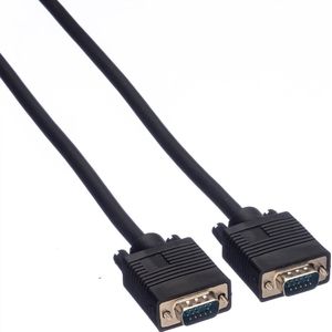 ROLINE SVGA kabel HD15 M/M, 10 m - zwart 11.04.5210