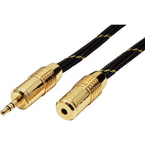 ROLINE GOLD 3,5mm audio verlengkabel Male/Female, 5 m - meerkleurig 11.09.4755