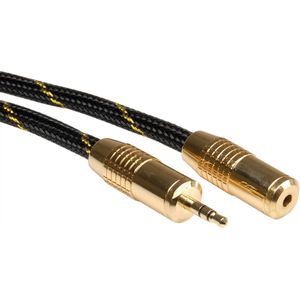 ROLINE GOLD 3,5mm audio verlengkabel Male/Female, 10 m - meerkleurig 11.09.4759