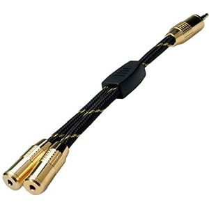 ROLINE GOLD 3,5mm Adapter Cable (1x Male, 2x Female), 0,15m - meerkleurig 11.09.4213