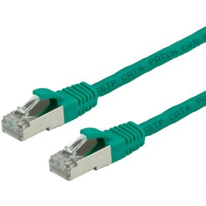 VALUE Patchkabel Cat.6 (Class E) S/FTP (PiMF), LS0H, groen, 2 m