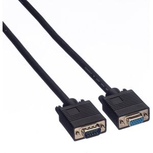 ROLINE SVGA kabel HD15 M/F, 20 m - zwart 11.04.5320