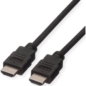 ROLINE HDMI High Speed kabel met Ethernet M-M, LSOH, zwart, 2 m