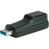 Roline - USB 3.0 naar RJ45/LAN - Netwerkadapter - Zwart - Ondersteunt Gigabit Ethernet