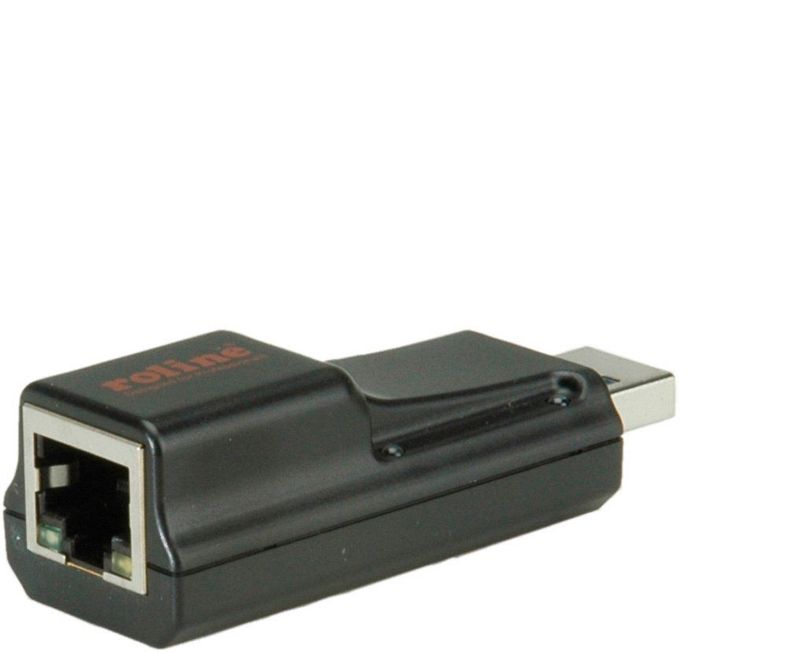 Roline - USB 3.0 naar RJ45/LAN - Netwerkadapter - Zwart - Ondersteunt Gigabit Ethernet
