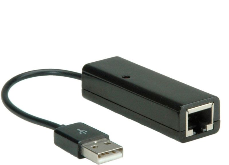 Value USB 2.0 Converter - 1x USB-A naar 1x RJ45 - Wit