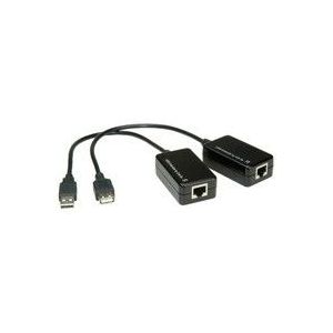VALUE USB 1.1 verlenging via RJ45, max 45m - zwart 12.99.1121