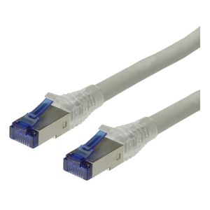 Premium S/FTP CAT6a 10 Gigabit netwerkkabel / grijs - UL 94 V-2 - 70 meter