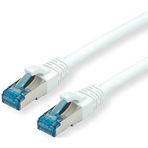 VALUE Patchkabel Kat.6A (Class EA) S/FTP (PiMF), LSOH, weiß, 1 m