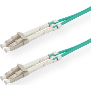 VALUE F.O. kabel 50/125µm, LC/LC, OM3, turkoois, 20 m