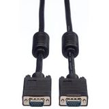 ROLINE SVGA High Quality Kabel met ferrietkernen + DDC, HD15M/M, 15pins, 15 m