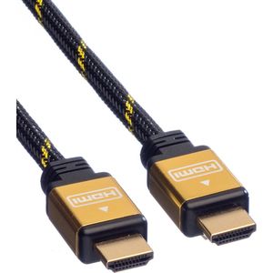 ROLINE GOLD HDMI HighSpeed Kabel met Ethernet, M-M, 15 m - meerkleurig 11.04.5508
